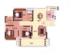 千色美湖花园B2栋02户型户型图