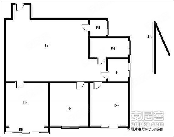 [爱屋吉屋 佣金1]金荣园满五无税房 93平东南三居 低价