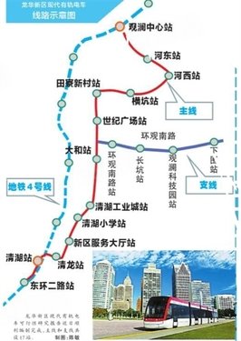 有轨的建设,将会改善龙华片区尤其是观澜的交通状况