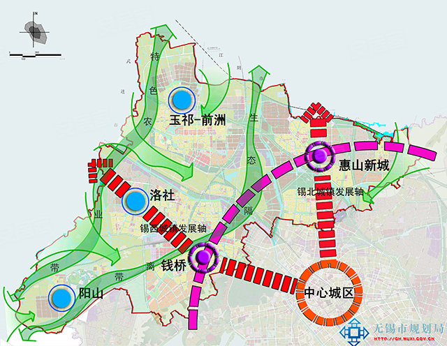 惠山区板块规划图